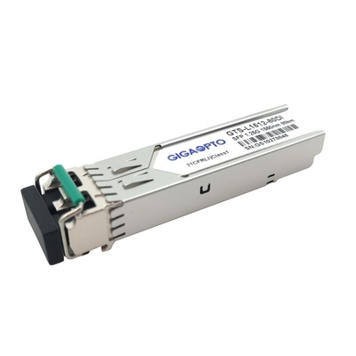 Duplex LC SMF DOM Transceiver Module di industriale di 1000BASE-ZX 1.25G SFP 1550nm 80km