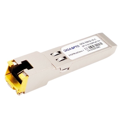 Modulo ottico di rame del ricetrasmettitore del gatto 6/6a RJ-45 di SFP 10/100/1000BASE-T 100m SGMII
