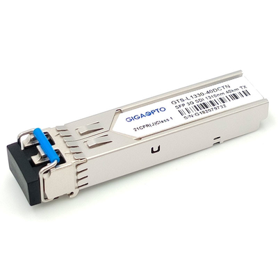 Non trasmettitore ottico 1310nm 40km del video SFP di MSA ricetrasmettitore di piedinatura 3Gbps per la deviazione standard HD/3G SDI