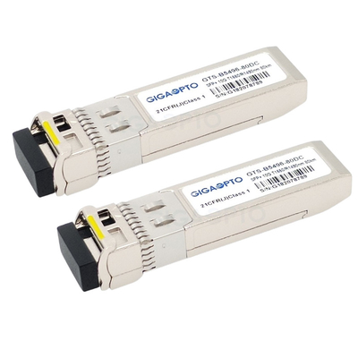 ricetrasmettitori compatibili di Cisco dello ZR di 10G BIDI per SMF SFP-10G-BX80D