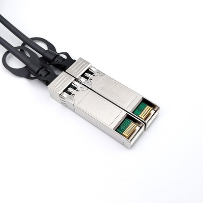 10Gbps 30AWG Cable di collegamento diretto colore nero per trasferimento dati ad alta velocità