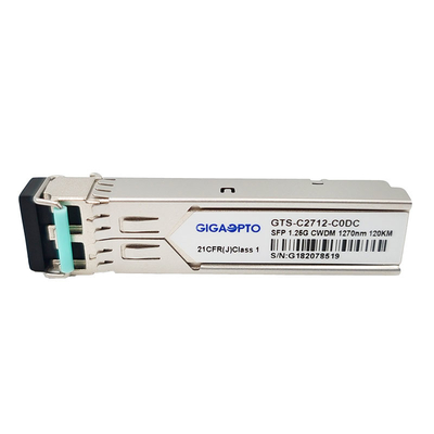 DOM duplex del modulo 1.25G 1000BASE CWDM 1270 1610nm 120km LC SMF del ricetrasmettitore di SFP