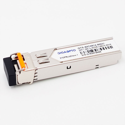 Modulo ricetrasmettitore SFP BiDi 1000BASE-BX 1.25G TX1570nm/RX1490nm 80 km LC SMF DOM