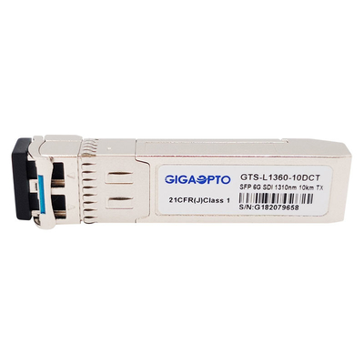 singoli moduli di trasmettitore di 6G SDI SMPTE SFP 1310nm 10km SMF LC MSA
