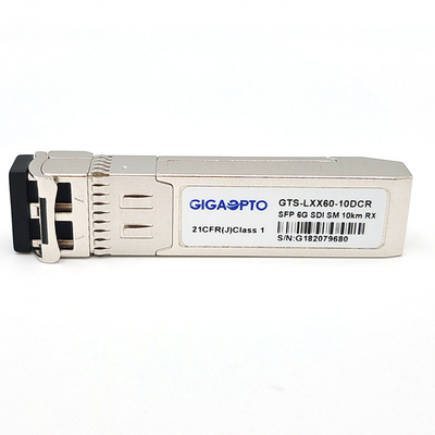 moduli di ricevitore di PIN 10km SMF LC di 6G SDI SMPTE SFP singoli MSA