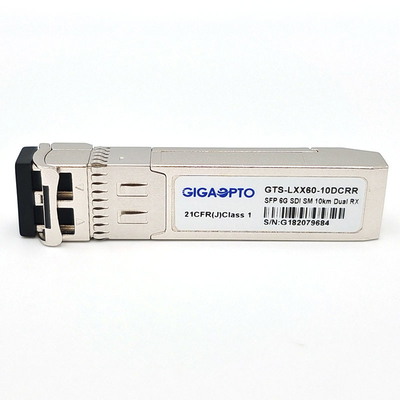 moduli di ricevitori doppi di LC del duplex di PIN 10km SMF di 6G SDI SMPTE SFP NON MSA
