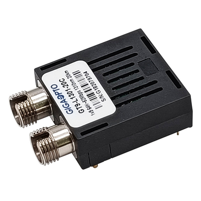 modulo duplex ottico del ricetrasmettitore di singolo modo della st dello Sc FC del ricetrasmettitore 1310nm SMF 20km di 64K~52Mbps 1x9