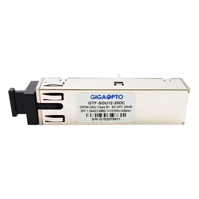 Scoppio TX 1310nm 1.244G RX 1490nm 2.488G del recipiente dello Sc UPC del ricetrasmettitore SFF 2x10 della classe B+ GPON ONU