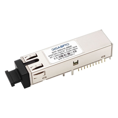 Scoppio TX 1310nm 1.244G RX 1490nm 2.488G del recipiente dello Sc UPC del ricetrasmettitore SFF 2x10 della classe B+ GPON ONU
