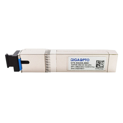 Sc UPC 20km del modulo Tx2.488G /Rx 9.953G 1270nm 1577nm SMF del ricetrasmettitore di XGPON ONU N1 SFP+
