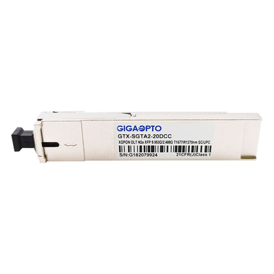Sc UPC DDM del modulo TX 1577nm 9.953G/RX1270nm 2.488G SMF 20km del ricetrasmettitore di XGPON OLT N2a XFP