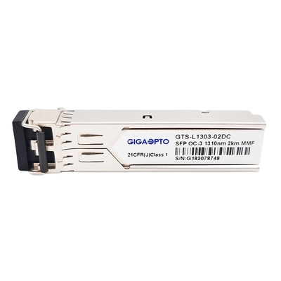 DOM di LC del duplex del modulo del ricetrasmettitore di OC-3/STM-1 SR-0 155Mbps 1310nm MMF 2km SFP