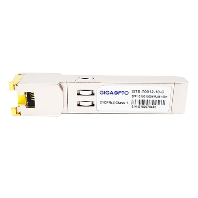 Modulo ottico di rame del ricetrasmettitore del gatto 6/6a RJ-45 di SFP 10/100/1000BASE-T 100m SGMII