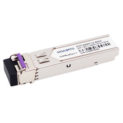 modulo del ricetrasmettitore dei DOM LC del modulo 1000BASE BX TX1490nm RX1570nm 80km SMF di 1.25G BiDi SFP