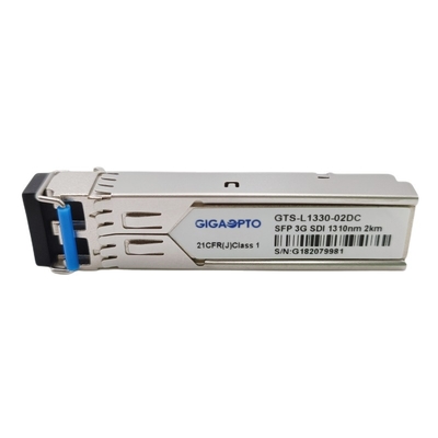 i moduli del ricetrasmettitore di 3G lo SDI SMPTE SFP 1310nm 2km SMF collegano la piedinatura in duplex dei DOM MSA di LC con i video modelli patologici