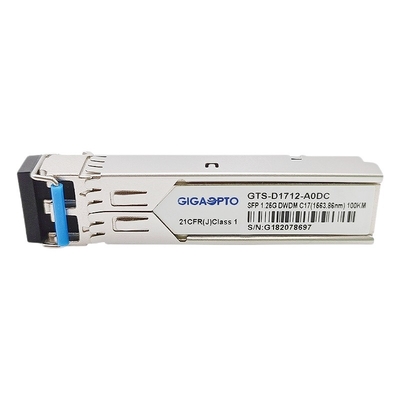 DOM ottici SMF LC del C17 C61 100GHz del ricetrasmettitore 100km di 1.25Gbps 1000BASE DWDM SFP