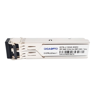 Modulo ottico del ricetrasmettitore di 100BASE FX SFP per il ricetrasmettitore duplex della fibra di Gigabit Ethernet 2km 155Mbps 1310nm