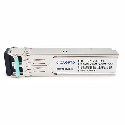 modulo SMF DOM Duplex LC del ricetrasmettitore di 1.25G 1270 ~1610nm 100km 1000BASE CWDM SFP