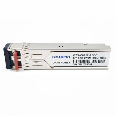 modulo SMF DOM Duplex LC del ricetrasmettitore di 1.25G 1270 ~1610nm 100km 1000BASE CWDM SFP