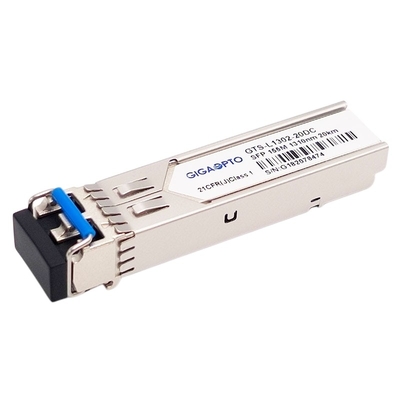 Ricetrasmettitore ottico 20km SMF LC duplex DOM Tx 1310nm Rx 1550nm di 100BASE LX 155Mbps SFP