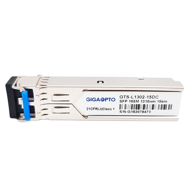 DOM 155Mbps di LC ottici SMF del duplex del modulo del ricetrasmettitore di 100BASE-LX 1310nm 15km SFP
