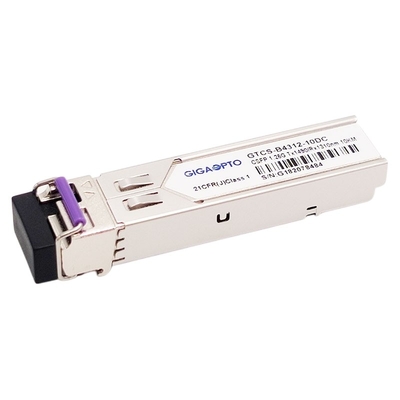 2 modulo ottico del ricetrasmettitore TX1490nm RX1310nm 10km SMF LC di Manica 1000BASE BX BiDi SFP