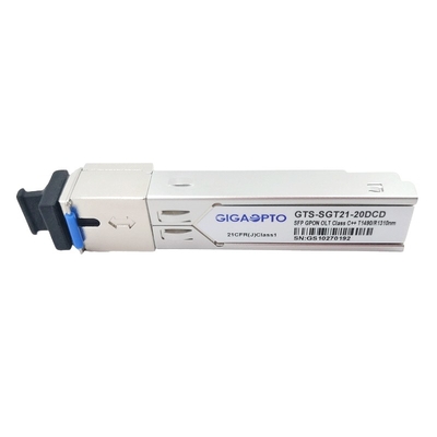 Sc UPC DDM della classe C++ 1490nm TX 1310nm RX del ricetrasmettitore di 20KM OLT GPON SFP
