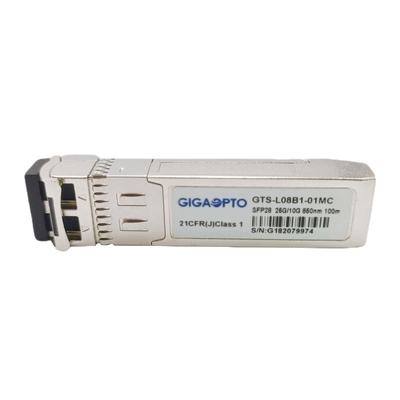DOM di LC ottici ottici doppi del modulo del ricetrasmettitore del ricetrasmettitore MMF 850nm 100m di tasso 10G 25GBASE-SR SFP28