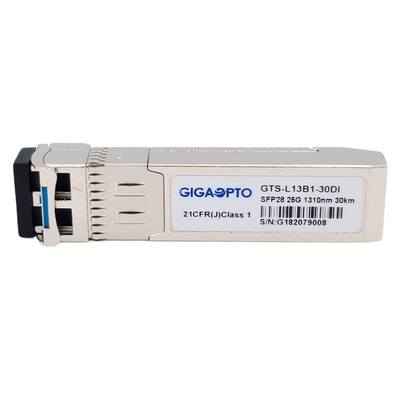 SFP28 DOM ottici ottici industriali del modulo del ricetrasmettitore del ricetrasmettitore 1310nm 30km 25GBASE ER Lite SMF