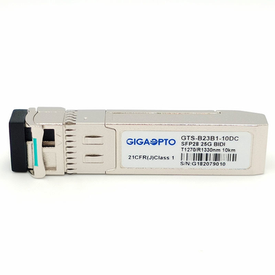 DOM ottici bidirezionali 1270nm-TX/1330nm-RX del modulo 10km LC del ricetrasmettitore SFP28