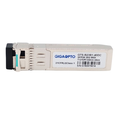 DOM ottici del ricetrasmettitore 1270nm-TX 1330nm-RX 40km 25GBASE-BX40-U SMF LC di SFP28 25G