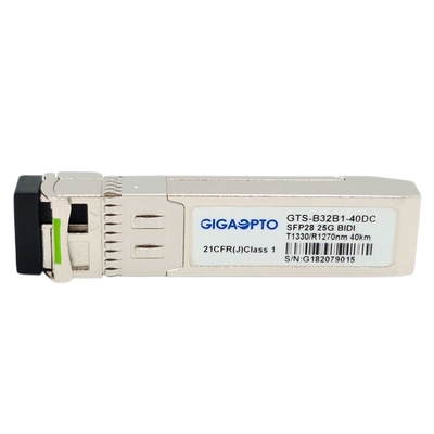 DOM semplici del modulo 1310nm TX 1270nm RX 40km SMF LC del ricetrasmettitore di 25GBASE SFP28