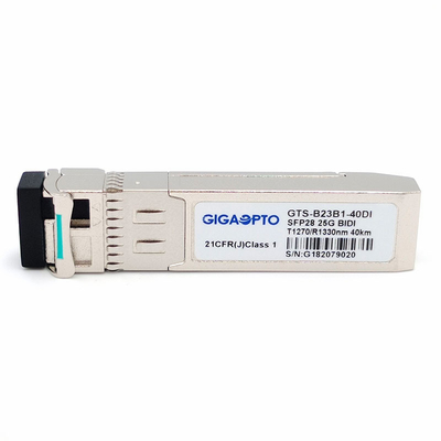 Ricetrasmettitore ottico doppio 1270nm TX 1310nm RX 40km SFP28 25G BX 40 di CDR SFP28 io
