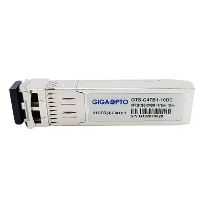 DOM di singolo modo CWDM SFP28 1470nm~1570nm 10km del modulo di 25GBASE LR SFP