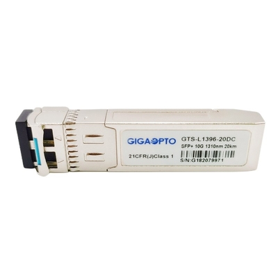 Singolo modulo ottico 1310nm LC DDM del ricetrasmettitore della fibra SMF 20km di modo di SFP+ 10G ELR
