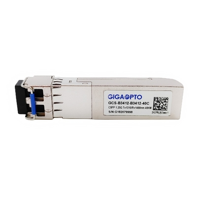 modulo a doppio canale TX1310nm RX1490nm SMF 40km del ricetrasmettitore di 1.244G BIDI CSFP