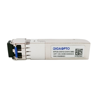 1000BASE CWDM CSFP si raddoppiano DOM di LC del ricetrasmettitore del C47 MP di BIDI 80km TX C51 RX