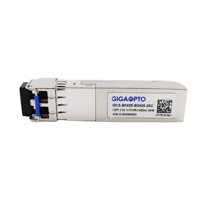 2.5Gbps CSFP si raddoppiano DOM di LC del ricetrasmettitore di BIDI 20km TX1310 RX1490
