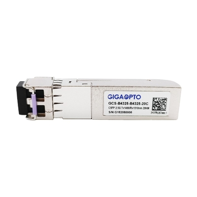 2 DOM del ricetrasmettitore 20km TX1490 RX1310 LC della fibra 2.488Gbps CSFP BIDI MP