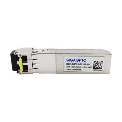 2.5Gbps il compatto SFP si raddoppia DOM di Tx 1310nm Rx 1550nm il LC 20km del ricetrasmettitore di BIDI
