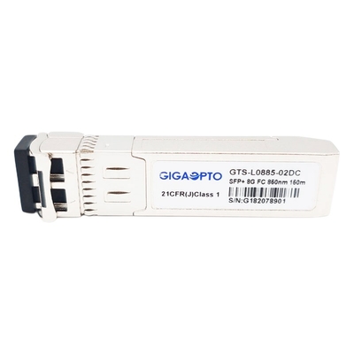 DOM LC MMF del modulo 300m del ricetrasmettitore della fibra dell'interruttore 850nm di Manica 8GFC SFP+ della fibra 8G
