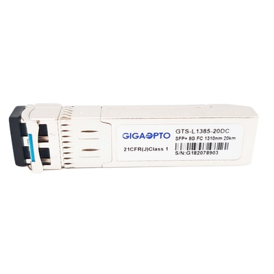 DOM del ricetrasmettitore di Manica SFP+ 1310nm 20km LC SMF della fibra del broccato 8G