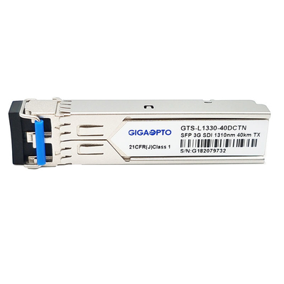 Non trasmettitore ottico 1310nm 40km del video SFP di MSA ricetrasmettitore di piedinatura 3Gbps per la deviazione standard HD/3G SDI
