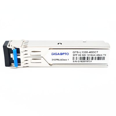 Di HD SDI video SFP singoli DOM MSA del trasmettitore ottico 10km LC del ricetrasmettitore TX1310nm di deviazione standard SDI 3G SDI per SD/HD/3G SDI