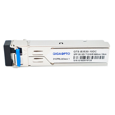 video SFP BiDi 1310nm TX 1550nm RX 10km modulo del ricetrasmettitore di 3Gbps MSA Digital per SD/HD/3G-SDI