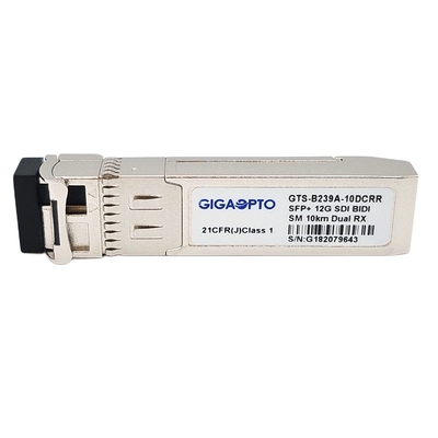 Non DOM di LC doppi del modulo di ricevitori di piedinatura 12G SDI SMPTE SFP 1270nm-RX1/1330nm-RX2 10km BiDi di MSA