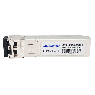 Video SFP 1310nm 10km singolo modulo di ricevitore ottico di MSA 12G SDI per 12G 6G 3G HD SD-SD