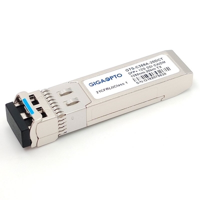 piedinatura dei DOM MSA del trasmettitore 20KM LC del trasmettitore SFP+ Tx 1270~1450nm DFB di 12G SDI CWDM