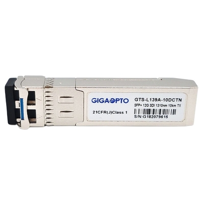 di 12Gbps 10km video di SFP del singolo trasmettitore 1310nm del ricetrasmettitore del modulo DOM di LC SMF di piedinatura di MSA non