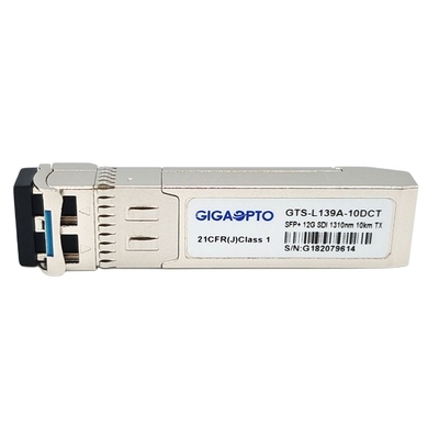 piedinatura patologica di MSA del modulo del singolo trasmettitore dei DOM LC SMF del ricetrasmettitore di SFP del video di 12Gb/S 1310nm 10km